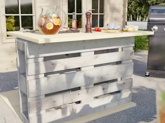 DIY Bar aus Paletten