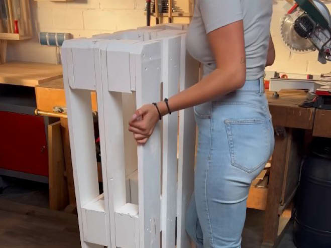 DIY Bar aus Paletten Schritt 1
