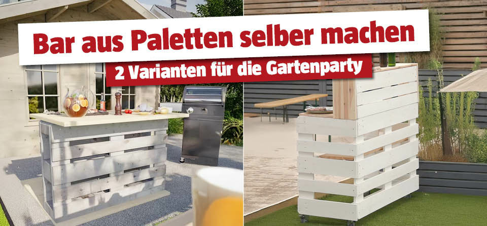 DIY Bar aus Paletten