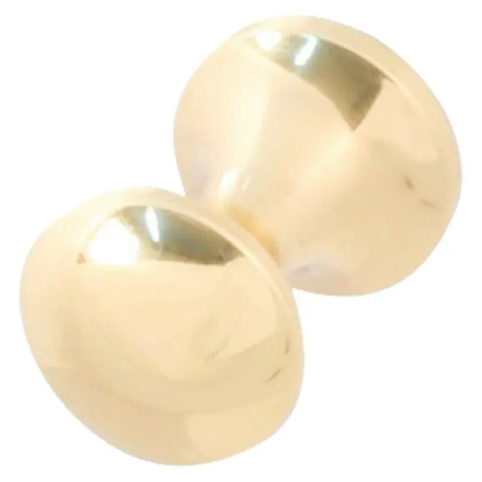Häfele Pomo para muebles - Tipo de tirador del mueble: Botón, Ø x Al: 16 x 20 mm - Pomo dorado con superficie pulida, perfecto para añadir un toque de elegancia.