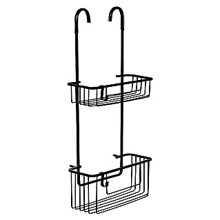 Tatay Aluminium Cesta de baño (13,5 x 28 x 60 cm, Negro)