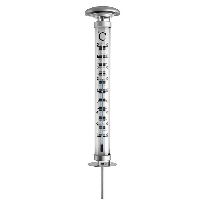 [Paket] Außenthermometer 25 cm schwarz Kunststoff Thermometer  Gartenthermometer draußen 