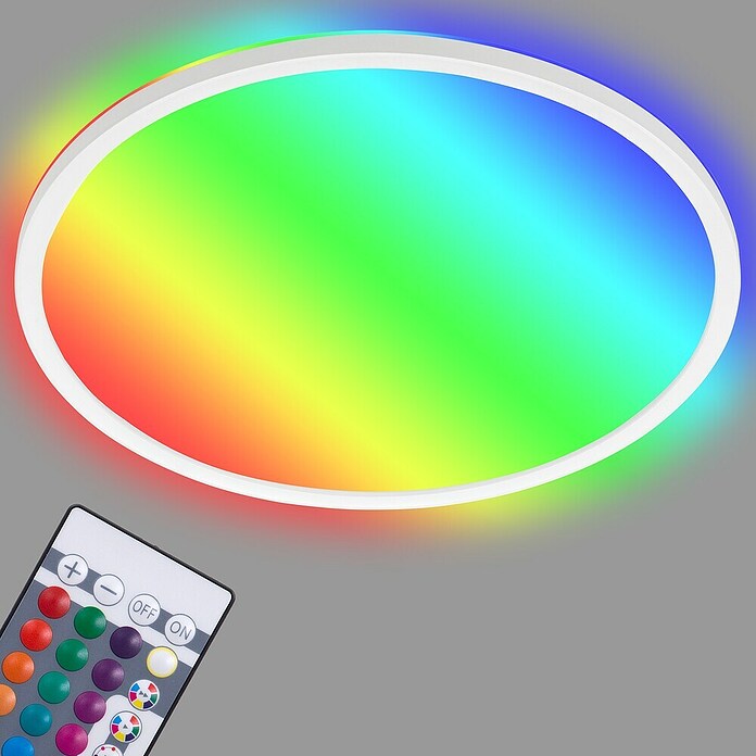 Briloner LED-Panel rund mit Backlight (Ø x H: 42 x 3 cm, 22 W, Neutralweiß) | BAUHAUS