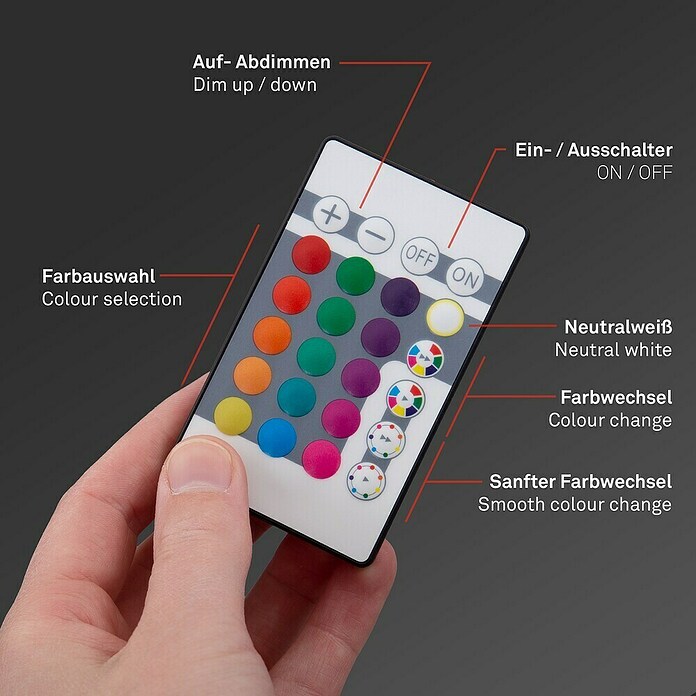 Briloner LED-Panel rund mit Backlight (Ø x H: 42 x 3 cm, 22 W, Neutralweiß) | BAUHAUS