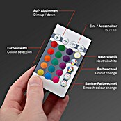 Briloner LED-Panel rund mit Backlight (Ø x H: 42 x 3 cm, 22 W, Neutralweiß) | BAUHAUS