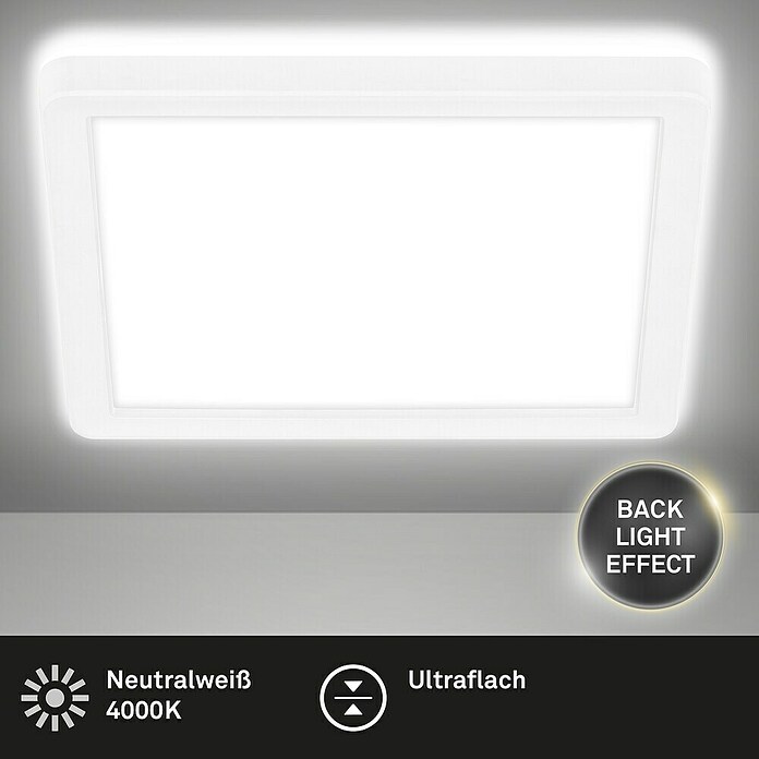 LED-Panel (12 W, L x B x H: 19 x 19 x 2,8 cm, Neutralweiß) | BAUHAUS