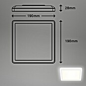 LED-Panel (12 W, L x B x H: 19 x 19 x 2,8 cm, Neutralweiß) | BAUHAUS