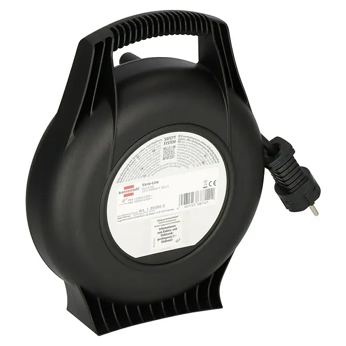 Enrollacables Garant Compacto Con Función De Carga USB 15m H05VV-F 3G1,5