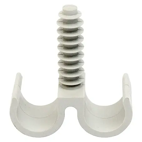 Set de abrazaderas dobles 22 mm con taco
