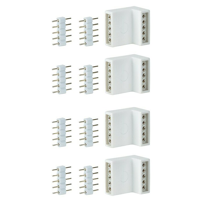 Paulmann Eckverbinder MaxLED Edge-Connector (4 Stk. Eckverbinder, Kunststoff)