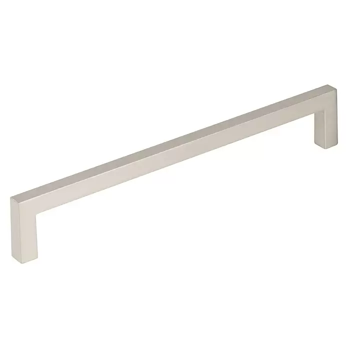 Walteco Möbelgriff Prisma - Lochabstand: 160 mm, Sonstige, Edelstahl-Optik - Gebürsteter Metallstangengriff, gerades Design, für Schränke oder Schubladen.