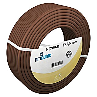 Bricable Cable unipolar Fase (H07V-K1x2,5, 100 m, Marrón)