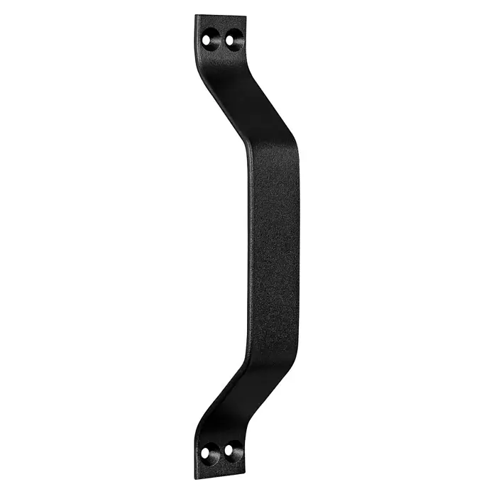 Walteco Griff Schiebetür - L x B x H: 220 x 30 x 48 mm, Typ Möbelgriff: Bügel, Sonstige, Lochabstand: 196 mm - Mattschwarzer, strukturierter Griff mit je zwei Befestigungslöchern an beiden Enden.