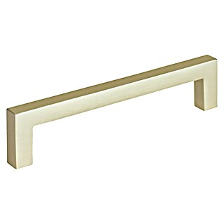 Walteco Meubelgreep Prisma (Gatafstand: 128 mm, Aluminium, Geborsteld messing)