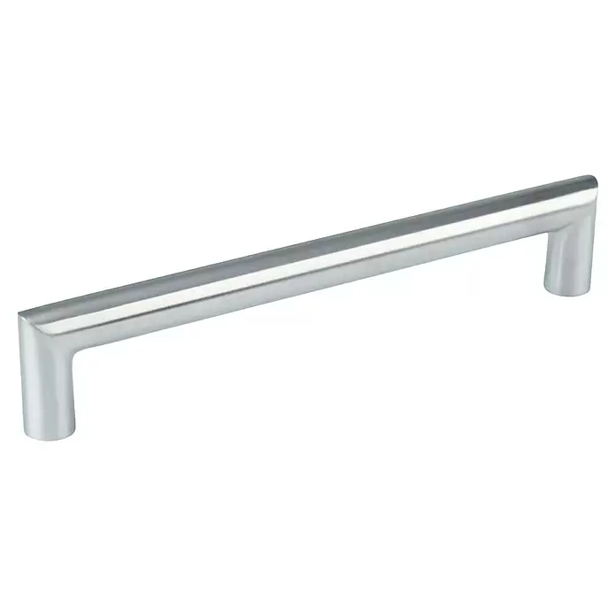 Walteco Möbelgriff Vazia - Lochabstand: 192 mm, Stahl rostfrei, Edelstahl-Optik - Modernes silbernes Metall-Schrankgriff.