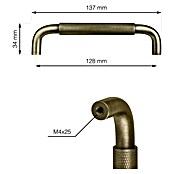 Walteco Meubelgreep Grave (Gatafstand: 128 mm, Aluminium, Brons) | BAUHAUS