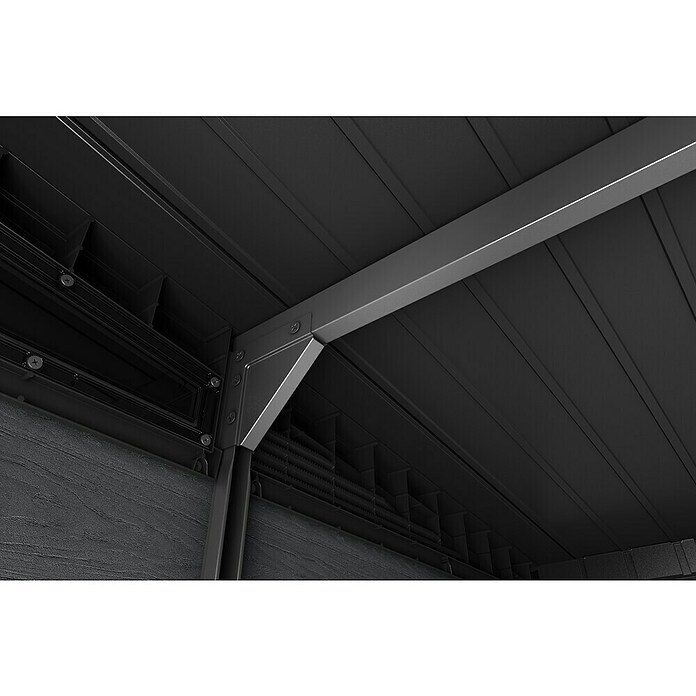 Keter Caseta para jardín Signature Strom Grey 117 (Medidas ext. (An x Pr): 342 x 218 cm, Plástico, Gris tormenta) | BAUHAUS