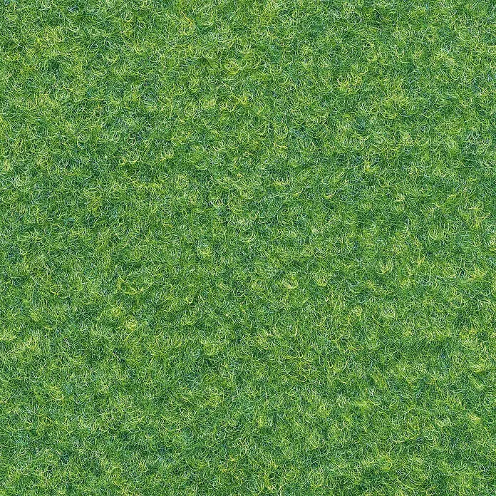 Rasenteppich Meterware Hockey - Breite: 400 cm, Grün, Ohne Drainagenoppen - Nahaufnahme von Kunstrasen mit grünen Fasern, ideal für Hinterhöfe und Sportplätze, bietet eine wartungsarme Alternative zu Naturrasen.