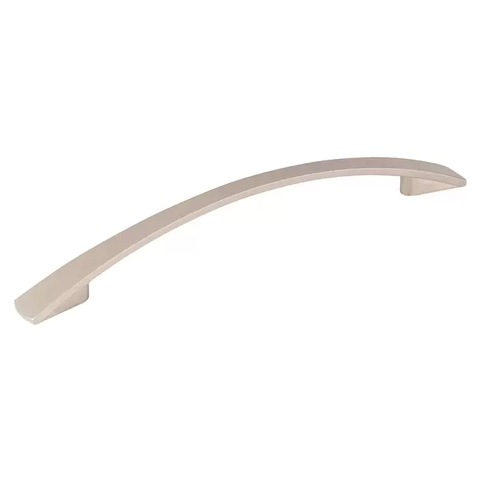 Walteco Möbelgriff Dakota - Lochabstand: 128 mm, Sonstige, Edelstahl-Optik - Moderner, gebogener Schrankgriff aus satiniertem Metall.