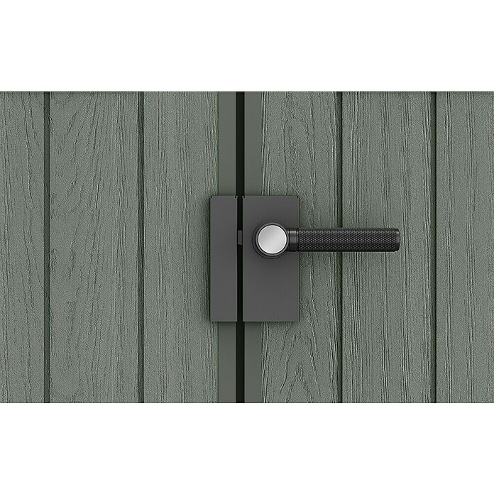 Keter Tuinhuis Darwin 64 (Buitenmaat incl. dakoverstek (b x d): 190 x 122 cm, Kunststof, Groen, 2,3 m²) | BAUHAUS