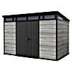 Keter Gerätehaus Signature Storm Grey 11x7 (Außenmaß inkl. Dachüberstand (B x T): 342 x 218 cm, Kunststoff, Stormgrey) | BAUHAUS