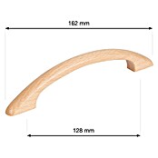 Walteco Meubelgreep Inka (Gatafstand: 128 mm, Hout, Houtlook) | BAUHAUS