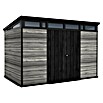 Keter Gerätehaus Signature Storm Grey 11x7 (Außenmaß inkl. Dachüberstand (B x T): 342 x 218 cm, Kunststoff, Stormgrey) | BAUHAUS