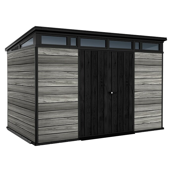 Keter Caseta para jardín Signature Strom Grey 117 (Medidas ext. (An x Pr): 342 x 218 cm, Plástico, Gris tormenta) | BAUHAUS