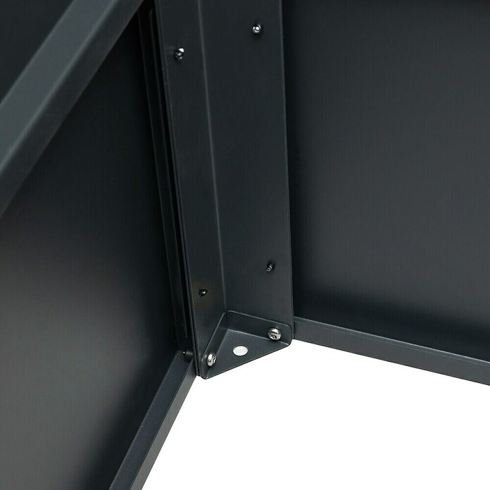 Westmann Hochbeet Primus M (50 x 100 x 77 cm, Metall, Anthrazit/Braun) | BAUHAUS