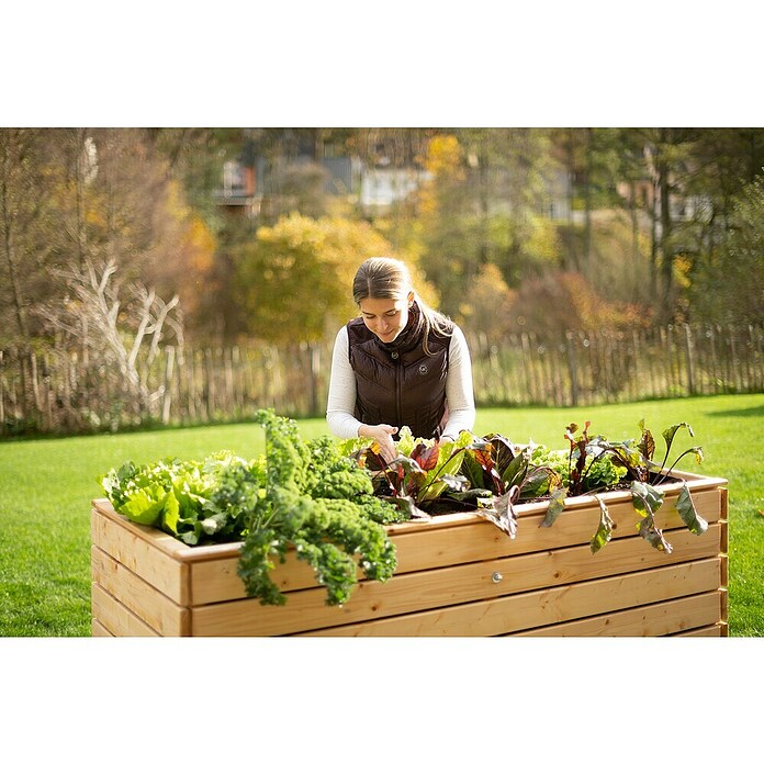 Westmann Hochbeet Asket XL (70 x 160 x 90 cm, Holz, Natur) | BAUHAUS