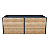 Westmann Hochbeet Primus XL (100 x 200 x 77 cm, Metall, Anthrazit/Braun) | BAUHAUS