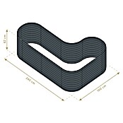 Westmann Hochbeet Grow faster (240 x 160 x 82 cm, Metall, Anthrazit) | BAUHAUS