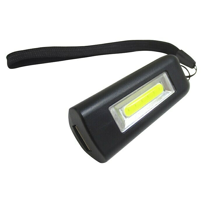 BAUHAUS Linterna portátil LED (0,5 W, Negro, Funcionamiento con batería)