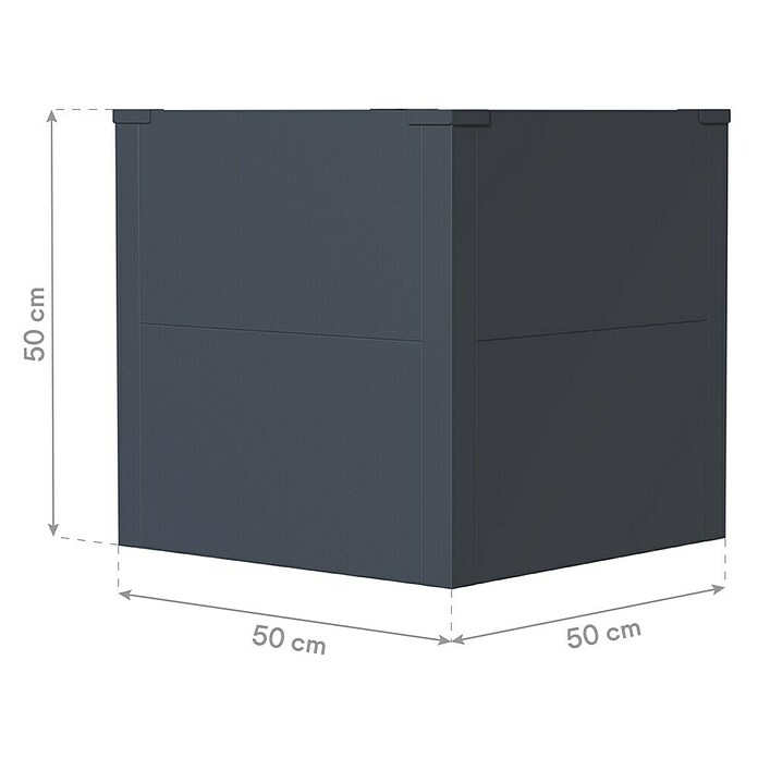 Westmann Pflanzkasten Tallus S (Metall, Anthrazit, L x B x H: 50 x 50 x 50 cm) | BAUHAUS