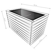 Westmann Hochbeet Asket XL (70 x 160 x 90 cm, Holz, Natur) | BAUHAUS
