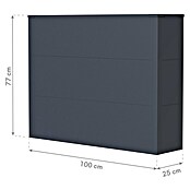 Westmann Pflanzkasten Tallus XL (Metall, Anthrazit, L x B x H: 25 x 100 x 77 cm) | BAUHAUS