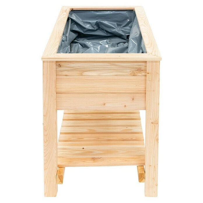 Westmann Hochbeet Emily (65 x 120 x 72 cm, Holz, Natur, Ausstattung Hochbeet: Ablagefläche) | BAUHAUS