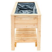 Westmann Hochbeet Emily (65 x 120 x 72 cm, Holz, Natur, Ausstattung Hochbeet: Ablagefläche) | BAUHAUS
