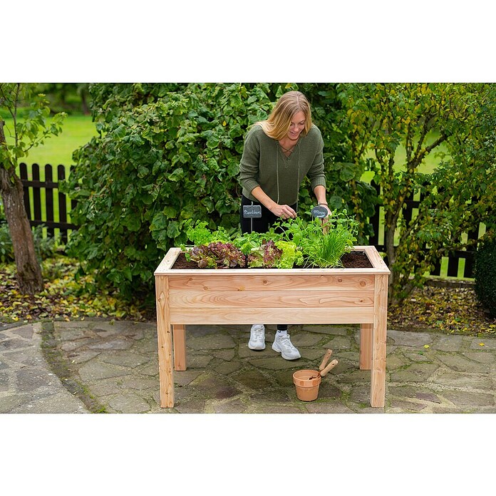 Westmann Hochbeet Emily (65 x 120 x 72 cm, Holz, Natur) | BAUHAUS
