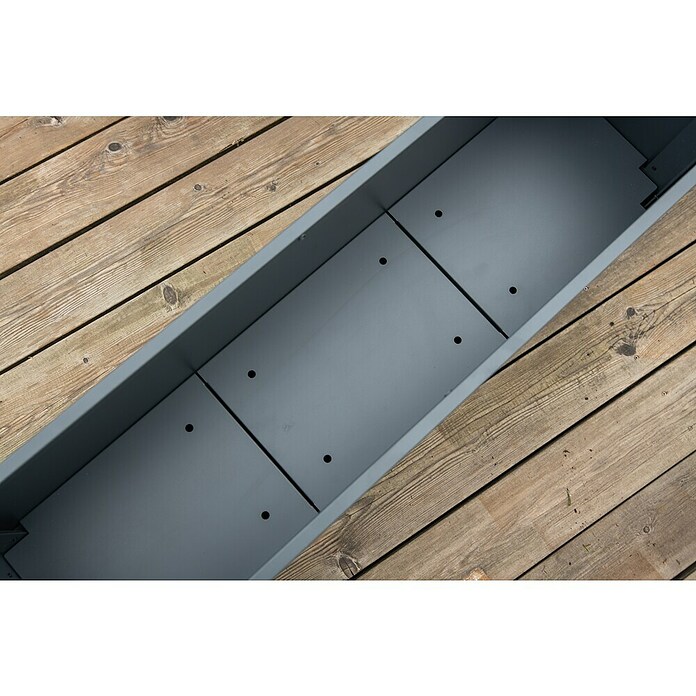 Westmann Pflanzkasten Tallus XL (Metall, Anthrazit, L x B x H: 25 x 100 x 77 cm) | BAUHAUS