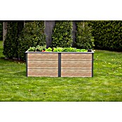 Westmann Hochbeet Primus XL (100 x 200 x 77 cm, Metall, Anthrazit/Braun) | BAUHAUS