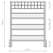 Westmann Kräuterhochbeet Viktoria L mit Rankgitter (L x B x H: 50 x 80 x 95 cm) | BAUHAUS