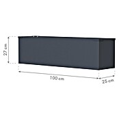 Westmann Pflanzkasten Tallus M (Metall, Anthrazit, L x B x H: 25 x 100 x 27 cm) | BAUHAUS