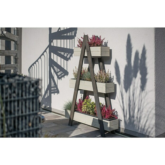 Westmann Hochbeet Ella (25 x 101 x 147 cm, Holz, Grau) | BAUHAUS