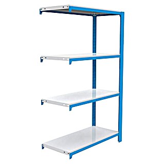 Simonrack Simonoffice Estantería para archivadores Offliclick Metal Adicional (Al x An x Pr: 150 x 90 x 30 cm, Capacidad de carga por balda: 200 kg, Número de baldas: 4 ud., Azul)