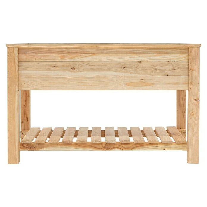 Westmann Hochbeet Emily (65 x 120 x 72 cm, Holz, Natur, Ausstattung Hochbeet: Ablagefläche) | BAUHAUS