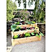 Westmann Stufenbeet Anna (L x B x H: 120 x 76 x 64 cm, Natur) | BAUHAUS