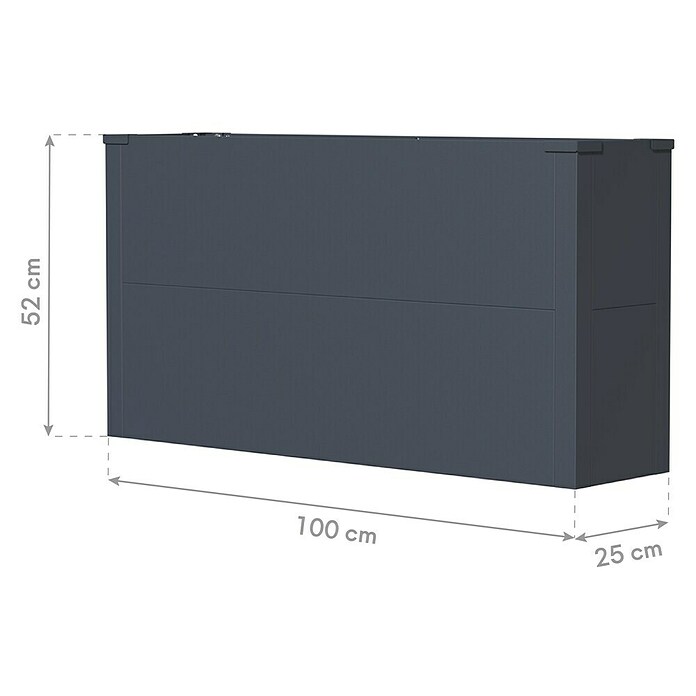 Westmann Pflanzkasten Tallus L (Metall, Anthrazit) | BAUHAUS