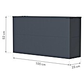 Westmann Pflanzkasten Tallus L (Metall, Anthrazit) | BAUHAUS