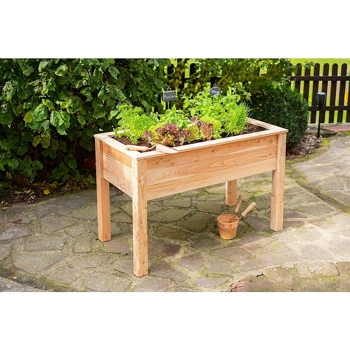 Westmann Hochbeet Emily (65 x 120 x 72 cm, Holz, Natur) | BAUHAUS